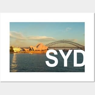 Sydney Harbour bridge and opera House Posters and Art